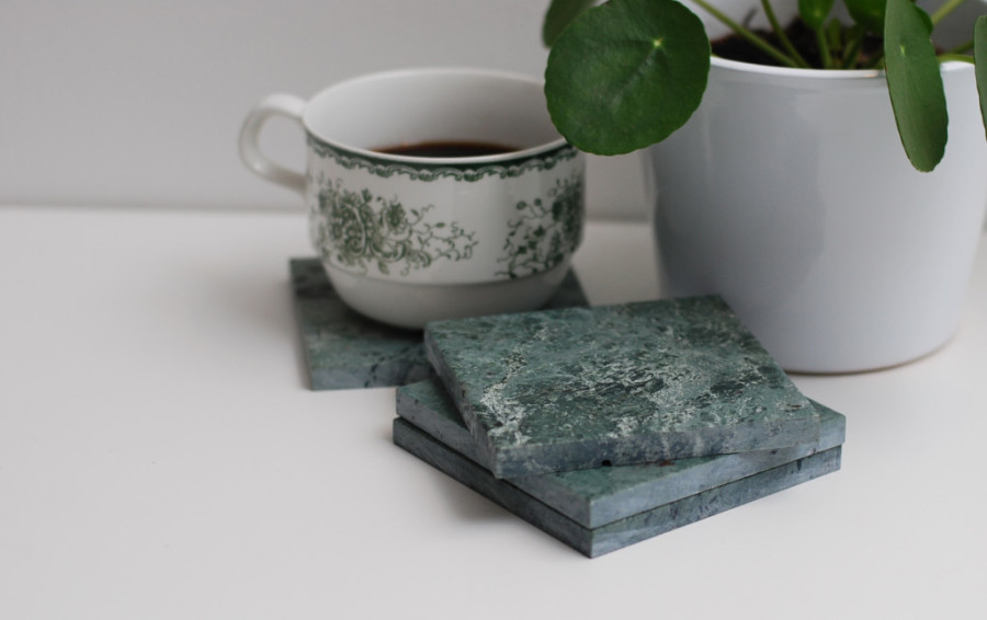 grön marmor coasters grön marmor coasters