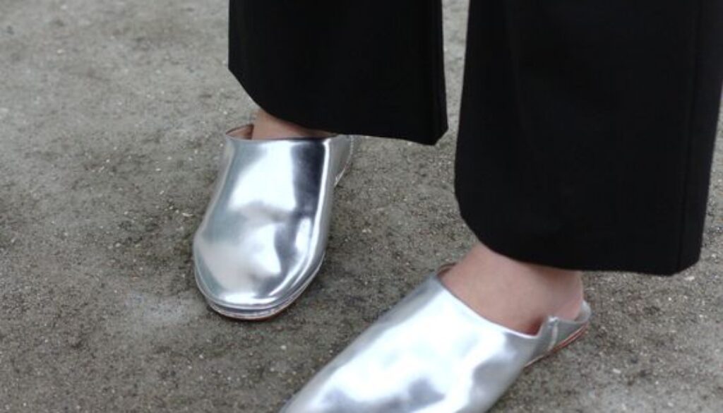 silver slippers