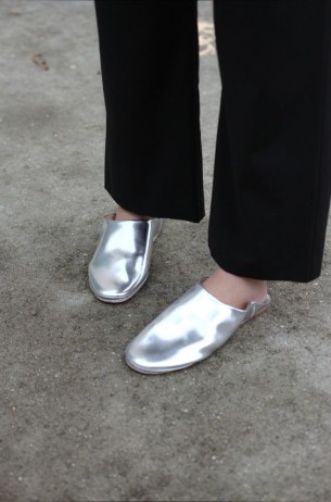silver slippers
